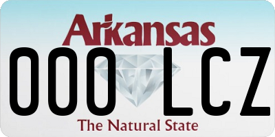 AR license plate 000LCZ