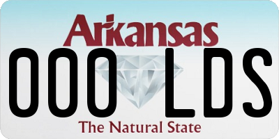 AR license plate 000LDS