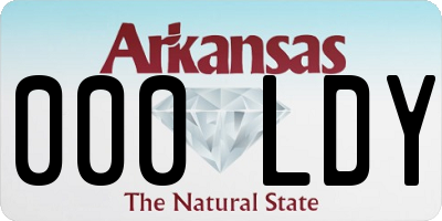 AR license plate 000LDY