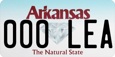 AR license plate 000LEA