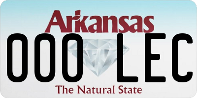 AR license plate 000LEC