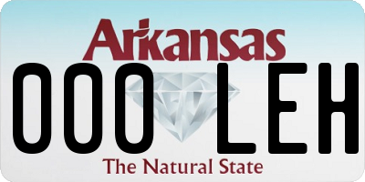 AR license plate 000LEH