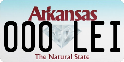 AR license plate 000LEI