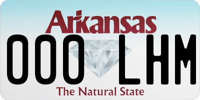 AR license plate 000LHM