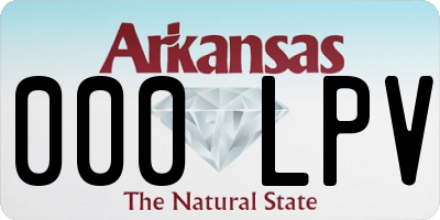 AR license plate 000LPV