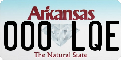 AR license plate 000LQE