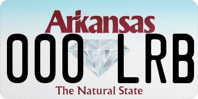 AR license plate 000LRB