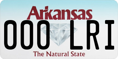 AR license plate 000LRI