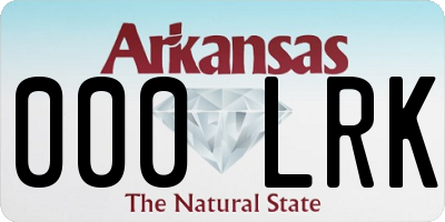 AR license plate 000LRK