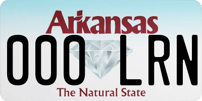 AR license plate 000LRN