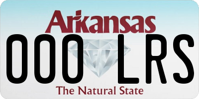 AR license plate 000LRS