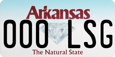 AR license plate 000LSG