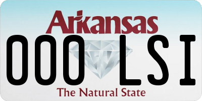 AR license plate 000LSI