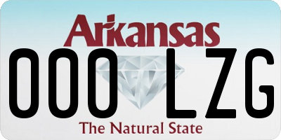 AR license plate 000LZG