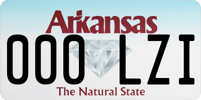 AR license plate 000LZI