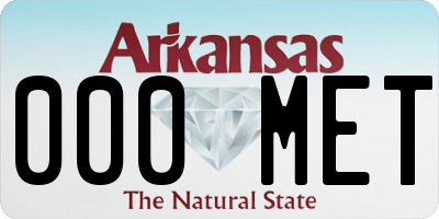 AR license plate 000MET