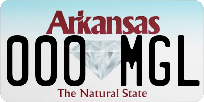 AR license plate 000MGL