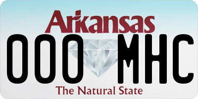 AR license plate 000MHC