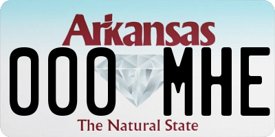 AR license plate 000MHE
