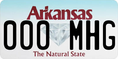AR license plate 000MHG