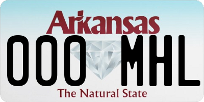 AR license plate 000MHL