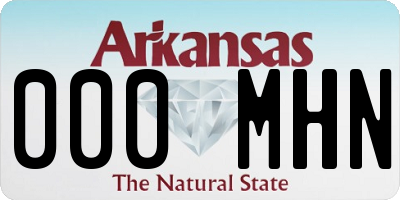 AR license plate 000MHN