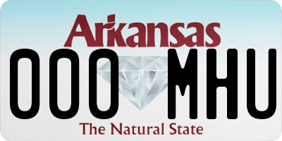 AR license plate 000MHU