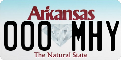 AR license plate 000MHY