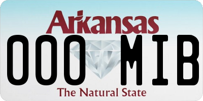 AR license plate 000MIB