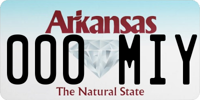 AR license plate 000MIY