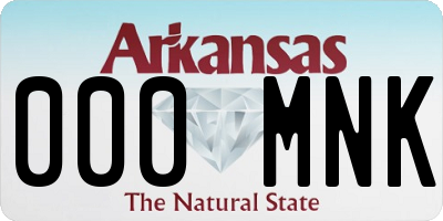 AR license plate 000MNK