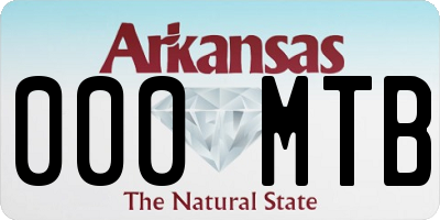 AR license plate 000MTB