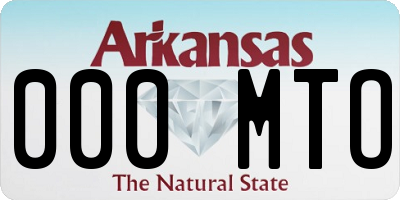 AR license plate 000MTO