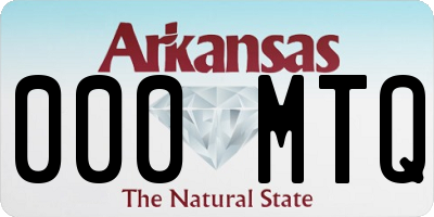 AR license plate 000MTQ