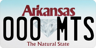 AR license plate 000MTS