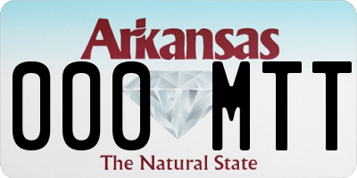 AR license plate 000MTT