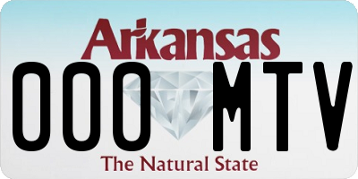 AR license plate 000MTV