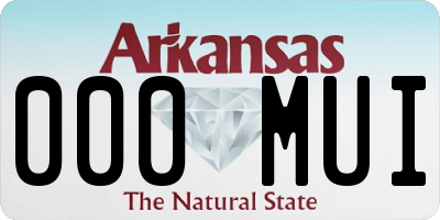 AR license plate 000MUI