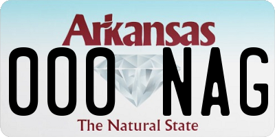 AR license plate 000NAG