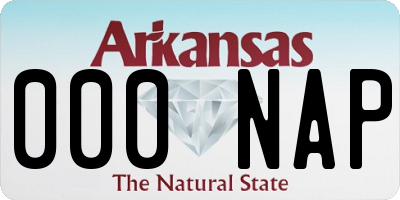 AR license plate 000NAP
