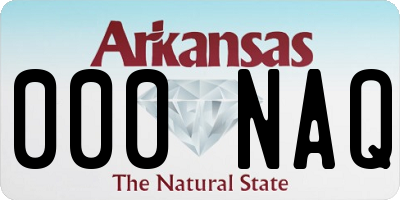 AR license plate 000NAQ
