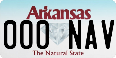 AR license plate 000NAV