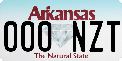 AR license plate 000NZT