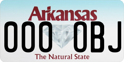 AR license plate 000OBJ