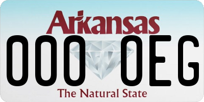 AR license plate 000OEG