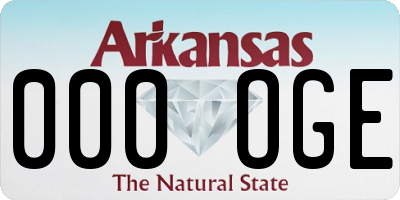 AR license plate 000OGE