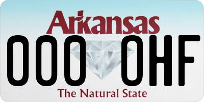 AR license plate 000OHF