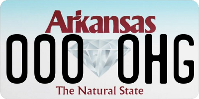 AR license plate 000OHG