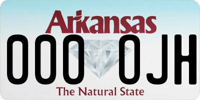 AR license plate 000OJH