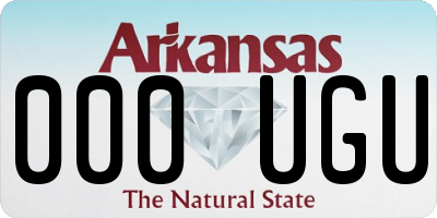 AR license plate 000UGU